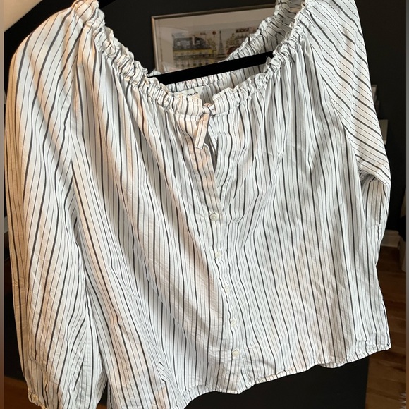 Club Monaco striped cotton top - Picture 1 of 4